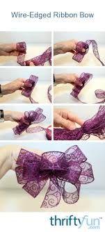 Silk, grosgrain, velvet or wired. Making A Wire Edged Ribbon Bow Thriftyfun
