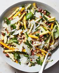Nyt Cooking On Instagram This Zucchini Salad With Pecorino Basil And Almonds From Alexaweibel Has Converted M Nyt Cooking Raw Zucchini Salad Zucchini Salad