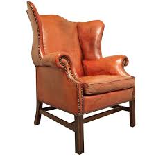 Generously Sized English Wing Armchair 1950s Winged Armchair Vintage Lounge Chair Armchair