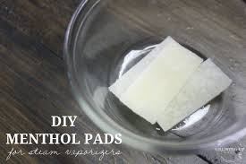 Diy Menthol Pads For Steam Vaporizers Steam Vaporizer Humidifier Essential Oils Vicks Vapor