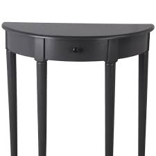 Shop for half moon table at bed bath & beyond. 1 Drawer Half Moon Console Table With Round Legs Small Black Overstock 31291938