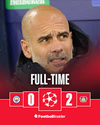 🚨 𝐌𝐀𝐍 𝐂𝐈𝐓𝐘 𝐁𝐄𝐀𝐓𝐄𝐍 𝐀𝐓 𝐇𝐎𝐌𝐄! Pep Guardiola's decision to  make a raft of changes from the weekend defeat at Newcastle doesn't pay off  as Bayer Leverkusen run out winners at the