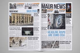 16 Page Newspaper Design V1 In 2020 Newspaper Design Design Business Advertising Design