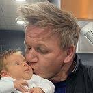 Gordon Ramsay Shares Adorable Video Of Baby Oscar Crawling Through Dog Flap In 2020 Gordon Ramsay Baby Gif Ramsay