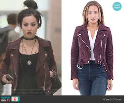 Wornontv Nico S Burgundy Moto Jacket On Marvel S Runaways Lyrica Okano Clothes And Wardrobe From Tv
