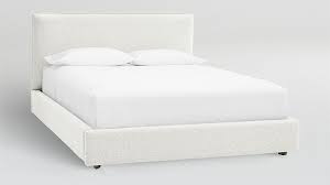 lotus bed crate and barrel upholstered bed master bedroom white upholstered bed modern white bed