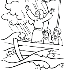 Printable storm fortnite coloring page. Jesus Calms The Storm Coloring Page
