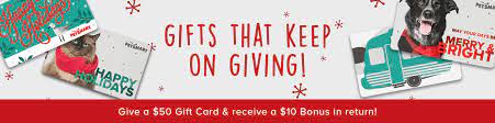 This gift card is redeemable for grooming, petshotel, doggie day camp, training services and merchandise at petsmart retail locations in the us, canada and online. Petsmart Buy 50 Gift Card Get 10 Redflagdeals Com Forums