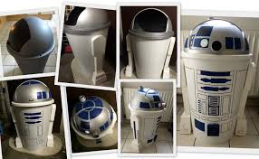His arms/legs are made out of rice cereal treats. R2d2 Vom Kleinen Mulleimer Zum Droiden Wahlheimat Ruhr
