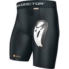 Shock Doctor Core Compression Short With Bio Flex Cup White Boys Medium Walmart Com Walmart Com