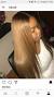 Middle Part Light Brown Weave