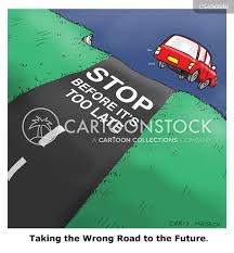 Wrong Road Cartoons and Comics - funny pictures from CartoonStock