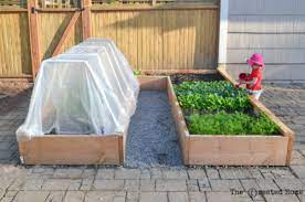 How to cover garden bed. How To Build A Cheap Raised Garden Bed And Frost Cover The Created Home
