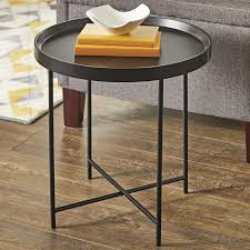 Better Homes Gardens Montclair Round Accent Table Black Finish Walmart Com In 2020 Round Accent Table Modern Furniture Decor Accent Table