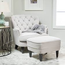 pottery barn look alike cardiff tufted upholstered chair chair and ottoman set contemporary lounge upholstered chairs