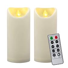 4 2 out of 5 stars 1 398. 2pcs 7 Outdoor Waterproof Led Flameless Pillar Candles With Remote Timer Large Flickering Battery Operated Electric Ivory Plastic Fake Candles For Outside Patio Lantern Fireplace Decorations Buy Online In Brunei At Brunei Desertcart Com