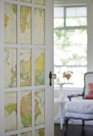 Many people choose french doors that open inward over sliding doors because they add distinctive architectural interest and provide a cohesive look to by installing a small rod at the top and bottom of the window panel, you can add a sheer or patterned curtain to your french doors suspended. 15 Brilliant French Door Window Treatments