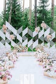 30 Beautiful Wedding Aisle Decoration Ideas Wedding Forward Outdoor Wedding Decorations Wedding Arch Wedding Aisle Decorations