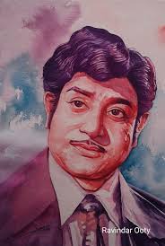 Combination of red and blue colours