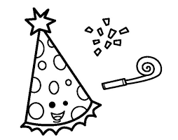 Birthday coloring pages for aunts. Party Hat Coloring Pages Coloring Home
