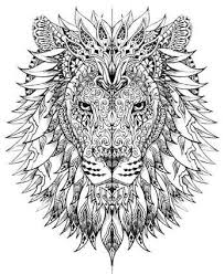 Tribal Tiger Head Colouring Page Ausmalbilder Tiere Ausmalbilder Ausmalen