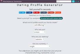 4 Online Dating Profile Generator Websites Free