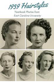 1930s Hairstyle Inspiration From 1939 Yearbook The Teacoan From East Carolina University 1930shairstyles 1930 1930s Hair Vintage Hairstyles Hair Inspiration