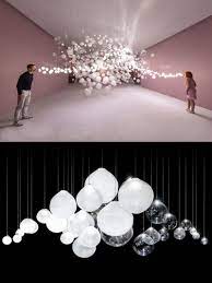 This Interactive Lighting Installation Glows Up With Your Breath Interactive Lighting Light Installation Light Art Installation