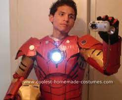 Diy iron man costume replica. Coolest Diy Iron Man Cardboard Costume Ironman Costume Super Hero Costumes Boy Costumes