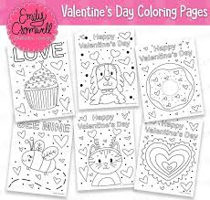 Is your valentine's day card sending the right message to your valentine? Valentine S Day Coloring Pages Printable Coloring Pages Etsy