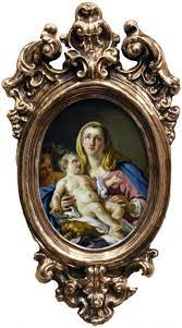 Coppia Di Eccezionali Dipinti Ad Olio Su Rame Entro Cornici In Argento Sbalzato Attribuiti A Francesco De Mura Napoli Prima Meta Del Dipinti Cornici Pittura