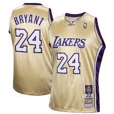 .los angeles lakers apparel including lakers jerseys, tees and more lakers basketball gear. Men S Los Angeles Lakers Kobe Bryant Mitchell Ness Gold Hall Of Fame Class Of 2020 24 Authentic Hardwood Classics Jersey