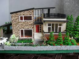 Modern Miniature Model House With Property Ho Scale Maison Victorienne Architecture De Maison Maison Miniature