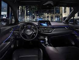 It looks the part with its sleek, dynamic exterior, it feels the part with. Toyota C Hr Interior Design Debuts In Its Black And Blue Glory Slashgear