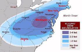 The Blizzard Of 96 Snow Map Cleveland News Snow Map Storm