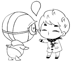 O beijo se dá em um toque de lábios em outra pessoa ou objeto. Desenho De Pororo Dando Beijo Para Colorir E Imprimir