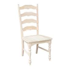 Set Of 2 Maine Ladderback Chair Unfinished International Concepts Unfinished Dining Chairs Ladder Back Dining Chairs Dining Chairs