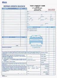 4 Part Auto Body Repair Order Invoice Carbonless Auto Body Repair Auto Body Auto Body Shop