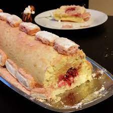 Originating in reims, biscuit rose de reims is a product of the biscuits fossier company. Buche De Noel Aux Biscuits Roses De Reims Cooking Chef De Kenwood Espace Recettes