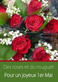 Avec téléfleurs vous pouvez faire livrer du muguet partout en france en quelques clics pour surprendre vos amis le offrez un brin de muguet et du bonheur pour le 1er mai en commandant dès maintenant ! Carte Des Roses Et Du Muguet Envoyer Une Carte 1er Mai Des 0 99 Merci Facteur