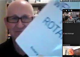 SEE INSIDE FOR SCREENSHOTS OF TUESDAY EVENING'S ZOOM MEETING FEATURING PHIL  RANSOME'S INDUCTION INTO RCKP. Meeting No: 1786