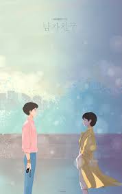 Love This Art Encounter Boyfriend Songhyekyo Parkbogum Korean Art Cute Couple Wallpaper Cute Cartoon Wallpapers