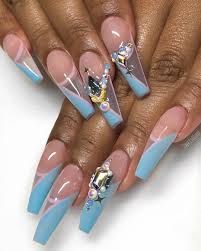 Tiny On Instagram Sailor Moon 2 0 I Think So Freestyle French Variation Shiny Things Finger Nail Art Nail Art Designs Nail Art