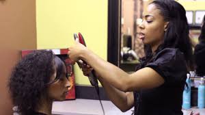 Weave high ponytails are good because they visually stretch the face and emphasize the curly ponytails go well with black hair of any length and don't require any special styling measures as, for example, hair straightening. Curly Weaving Styles With Bangs Bangs Styling Hair Youtube