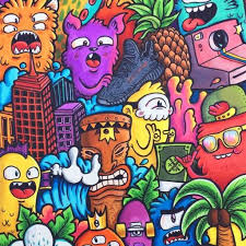 Framed prints, canvas, fine art, wall décor Jpeg Easy Beginner Cool Doodle Art Vexx