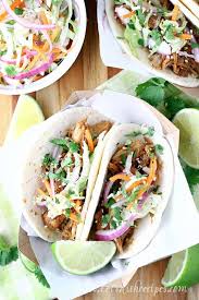 Carnitas tacos (pulled pork tacos) are the best ever! Slow Cooker Korean Pork Bbq Tacos Let S Dish Recipes