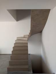 Splendide Escalier A Paillasse Dans Une Piece A Vivre En Beton Cire Couleur Sofia Le Bouscat Bordeaux 33 Pour Un Particulier Beton Cire Beton Piece A Vivre