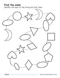 Identify The Oval Shapes Shapes Worksheet Kindergarten Shapes Activities Shapes Preschool
