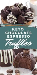 Keto Chocolate Espresso Truffles Recipe Low Carb Sweets Desserts Low Carb Chocolate