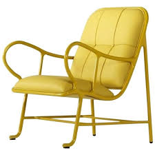 Bd Barcelona Gardenia Indoor Seating In Yellow With Yellow Leather From A Unique Collection Of Antique And Modern Armchai Armchair Furniture Armchair Vintage